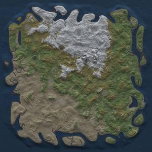 Thumbnail Rust Map: Procedural Map, Size: 6000, Seed: 1398049820, 20 Monuments