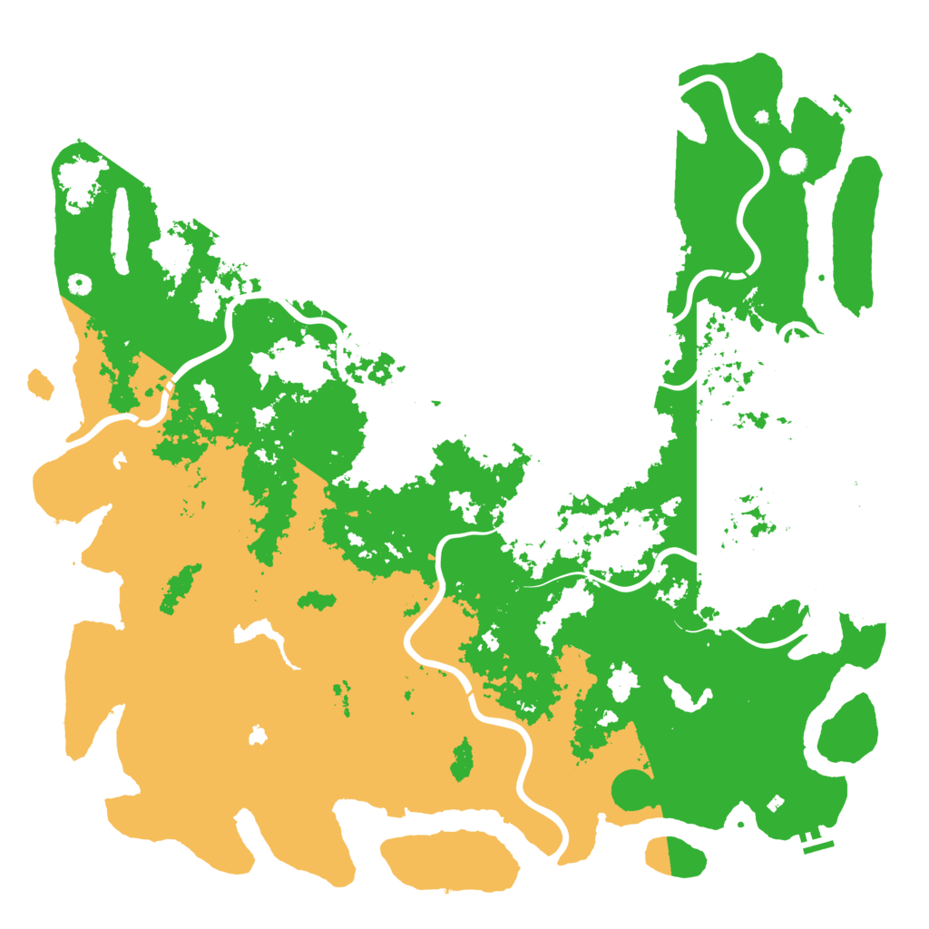 Biome Rust Map: Procedural Map, Size: 6000, Seed: 1398049820
