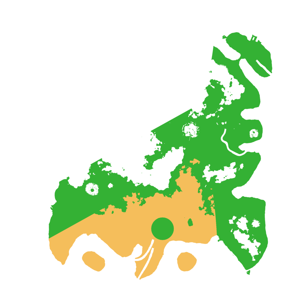 Biome Rust Map: Procedural Map, Size: 3500, Seed: 417279517
