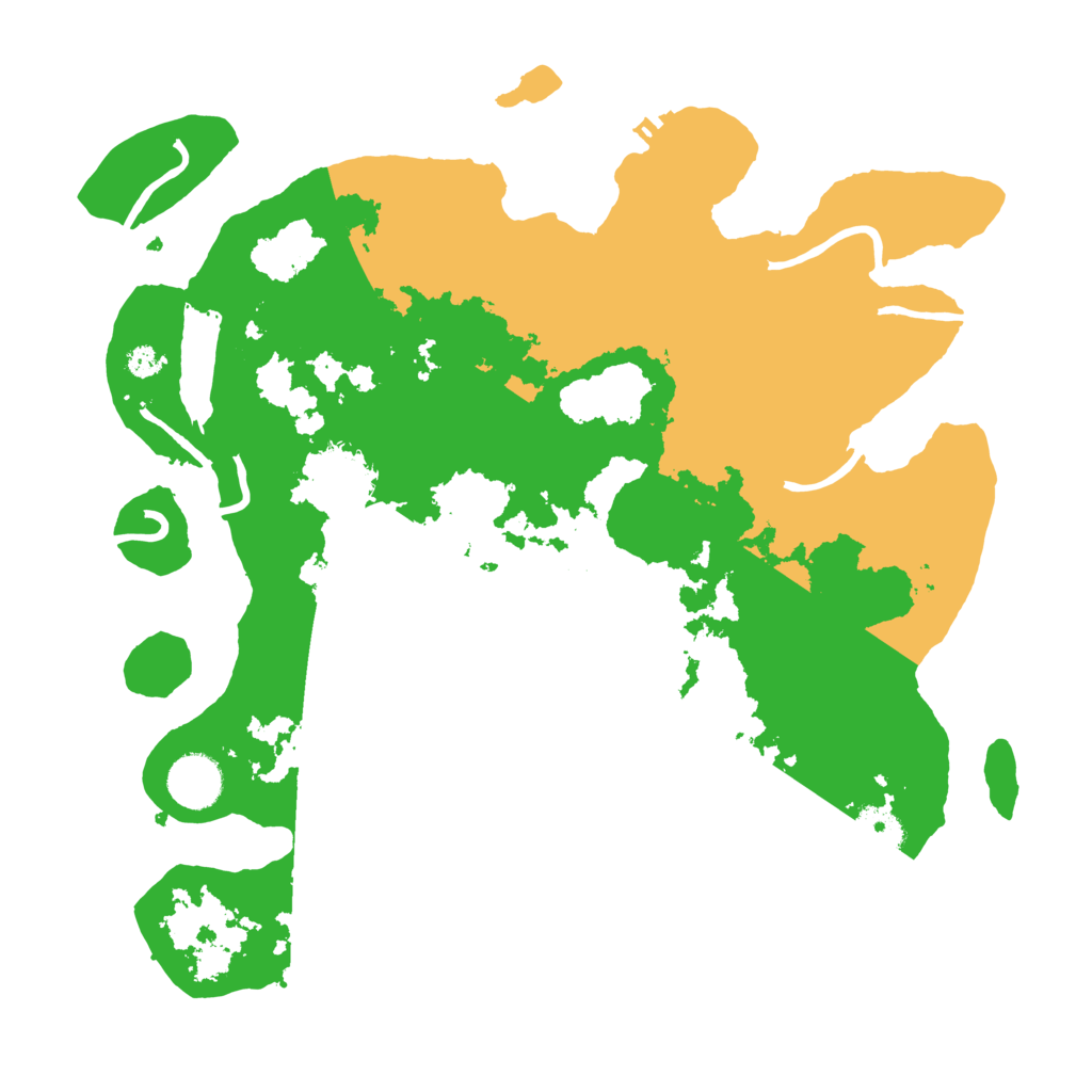 Biome Rust Map: Procedural Map, Size: 3500, Seed: 890