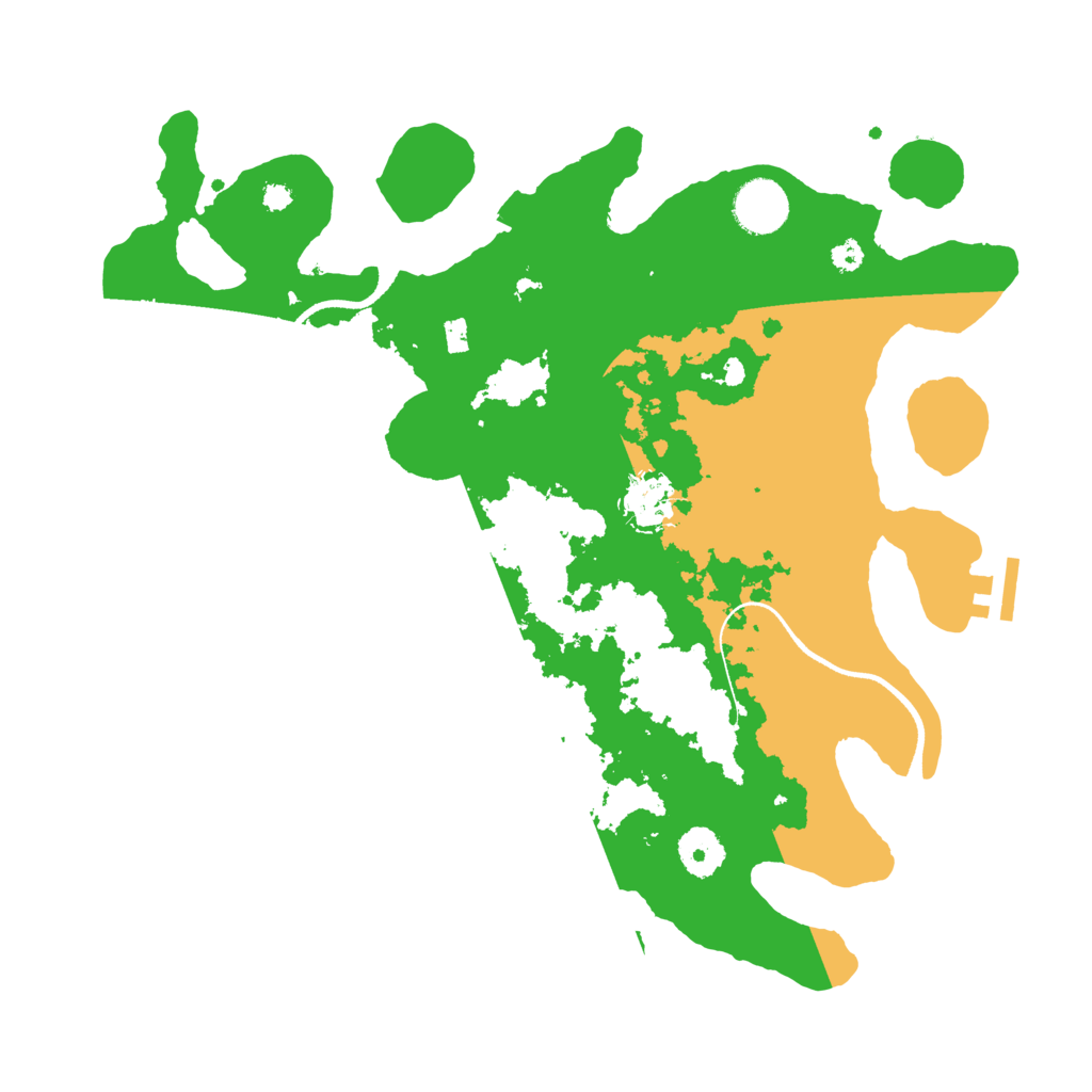 Biome Rust Map: Procedural Map, Size: 3500, Seed: 7458724