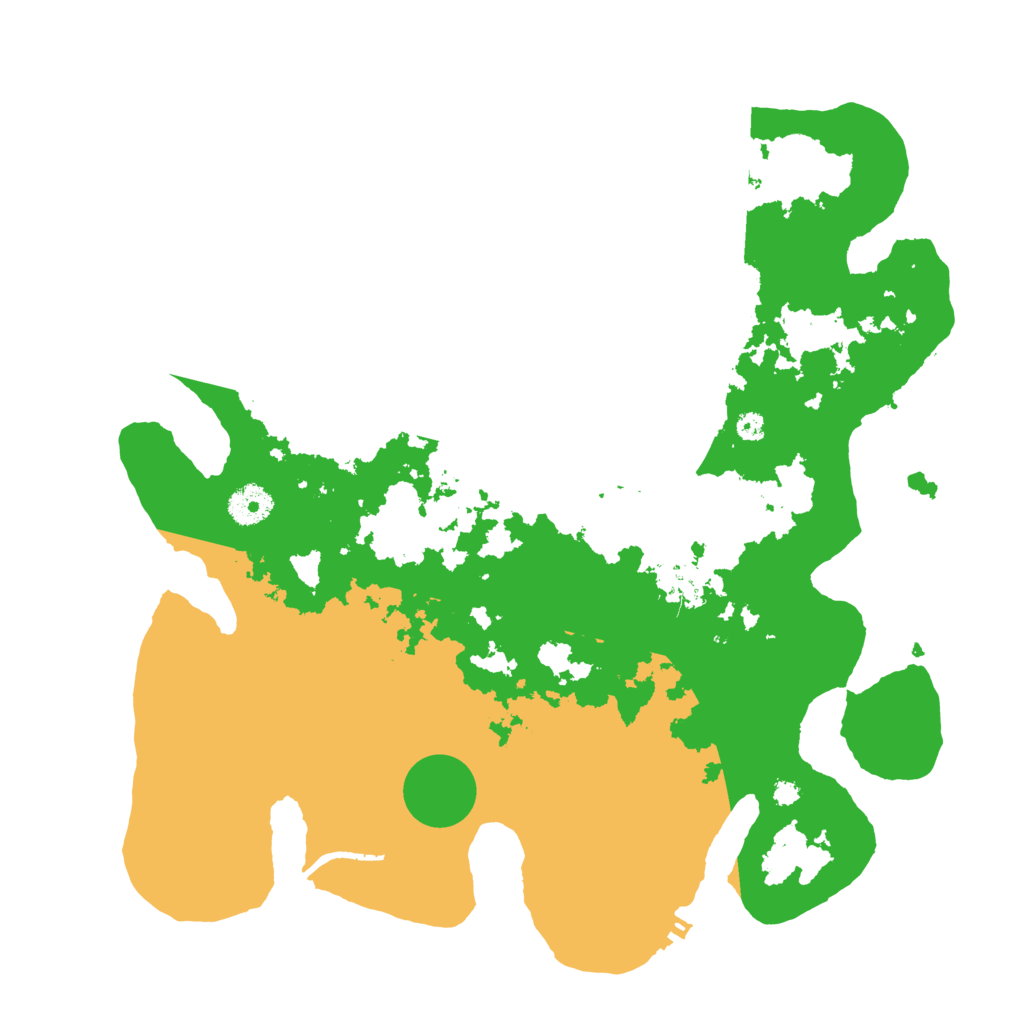 Biome Rust Map: Procedural Map, Size: 3700, Seed: 491545458