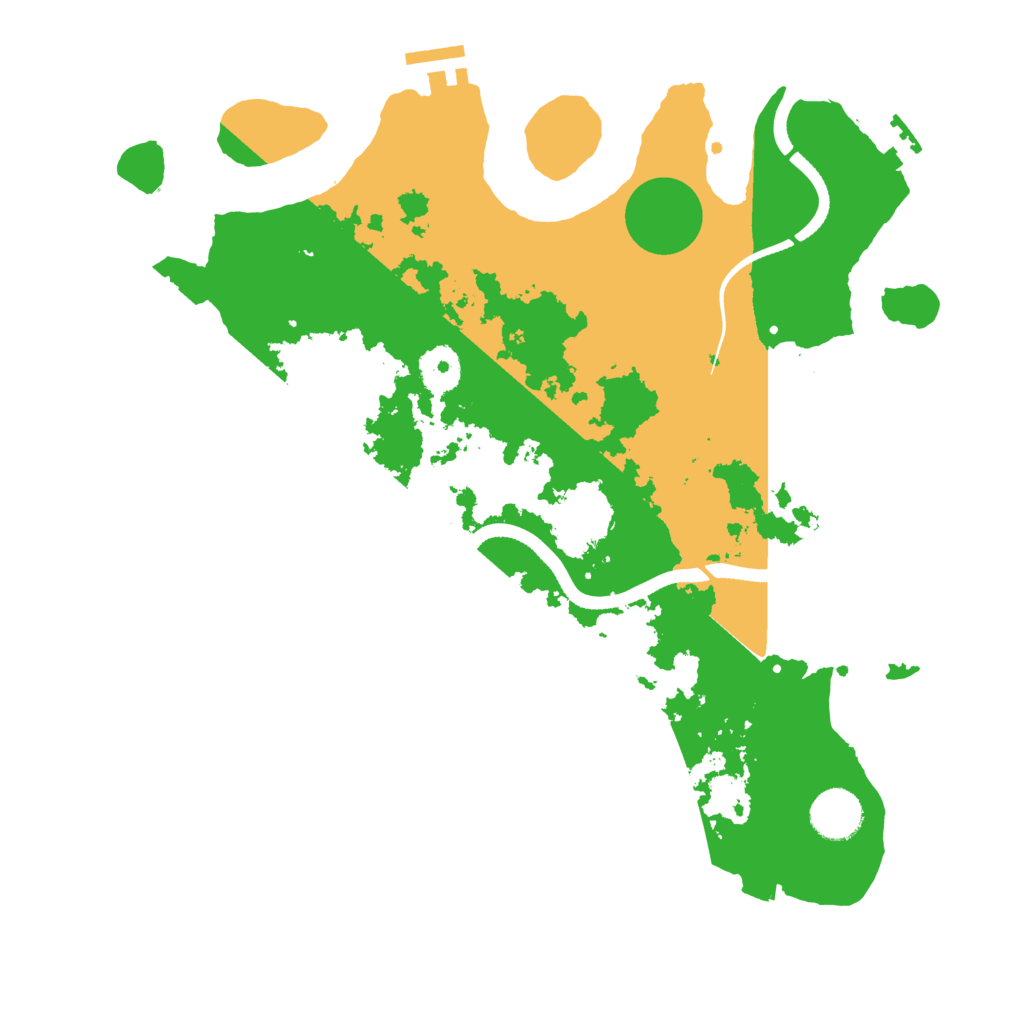 Biome Rust Map: Procedural Map, Size: 3500, Seed: 10627