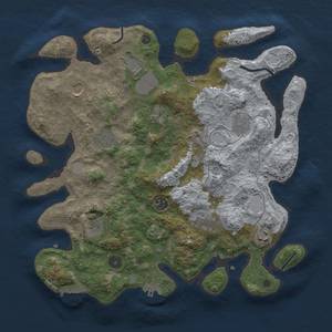 Thumbnail Rust Map: Procedural Map, Size: 3750, Seed: 1723632561, 18 Monuments