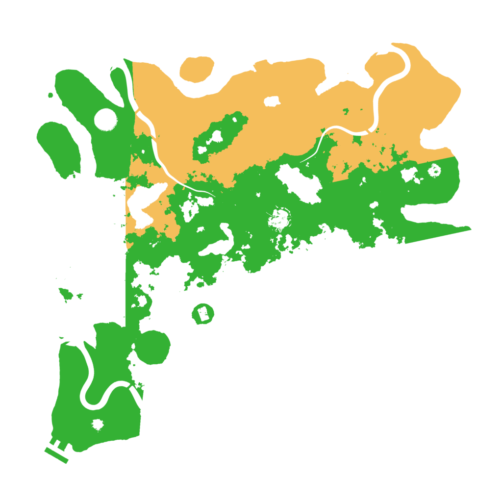 Biome Rust Map: Procedural Map, Size: 4000, Seed: 132654