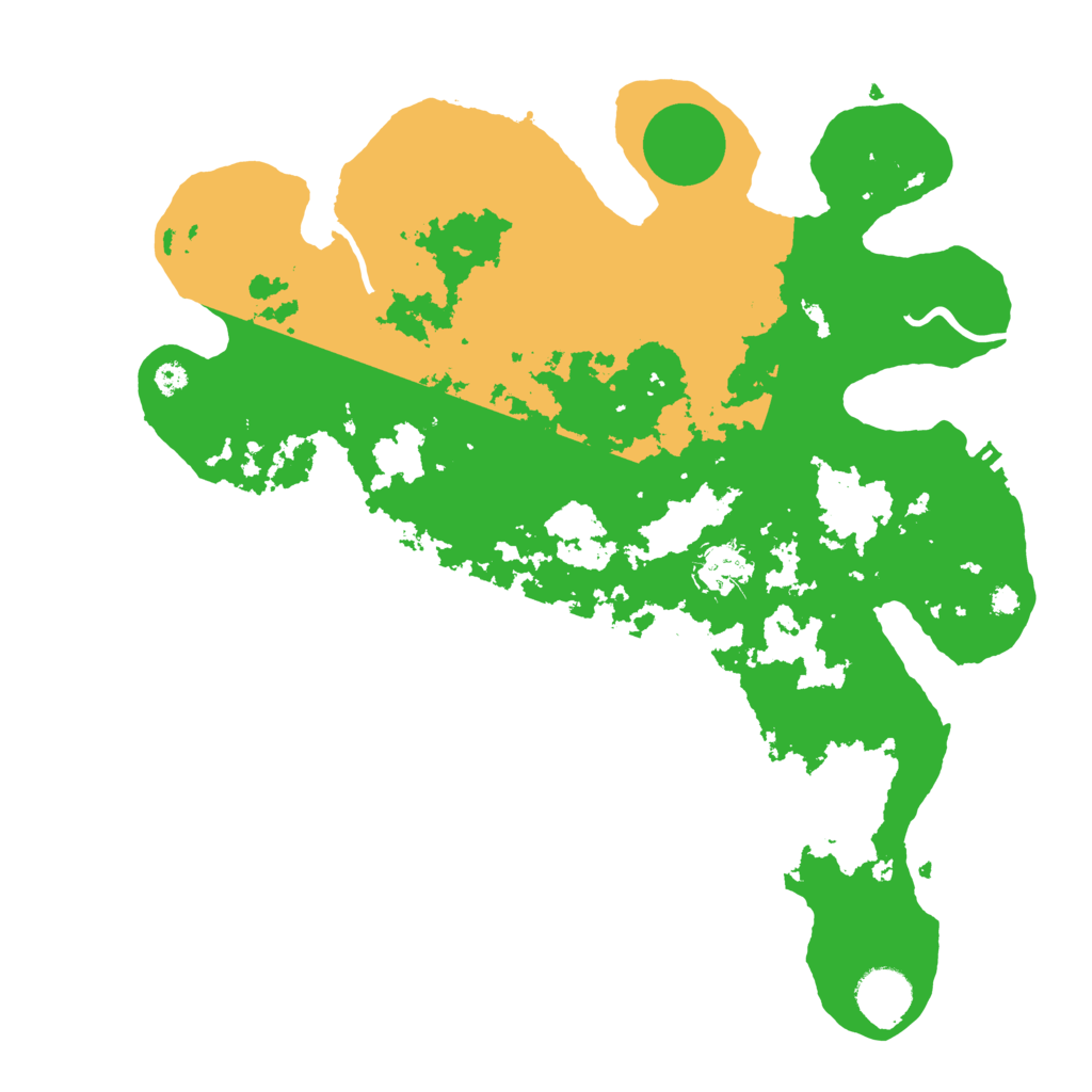 Biome Rust Map: Procedural Map, Size: 3500, Seed: 30993784