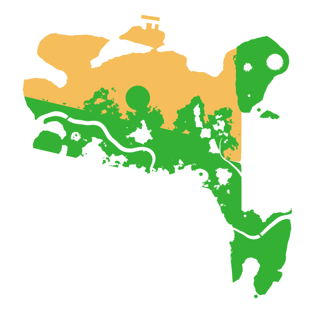 Biome Rust Map: Procedural Map, Size: 3500, Seed: 1992570260