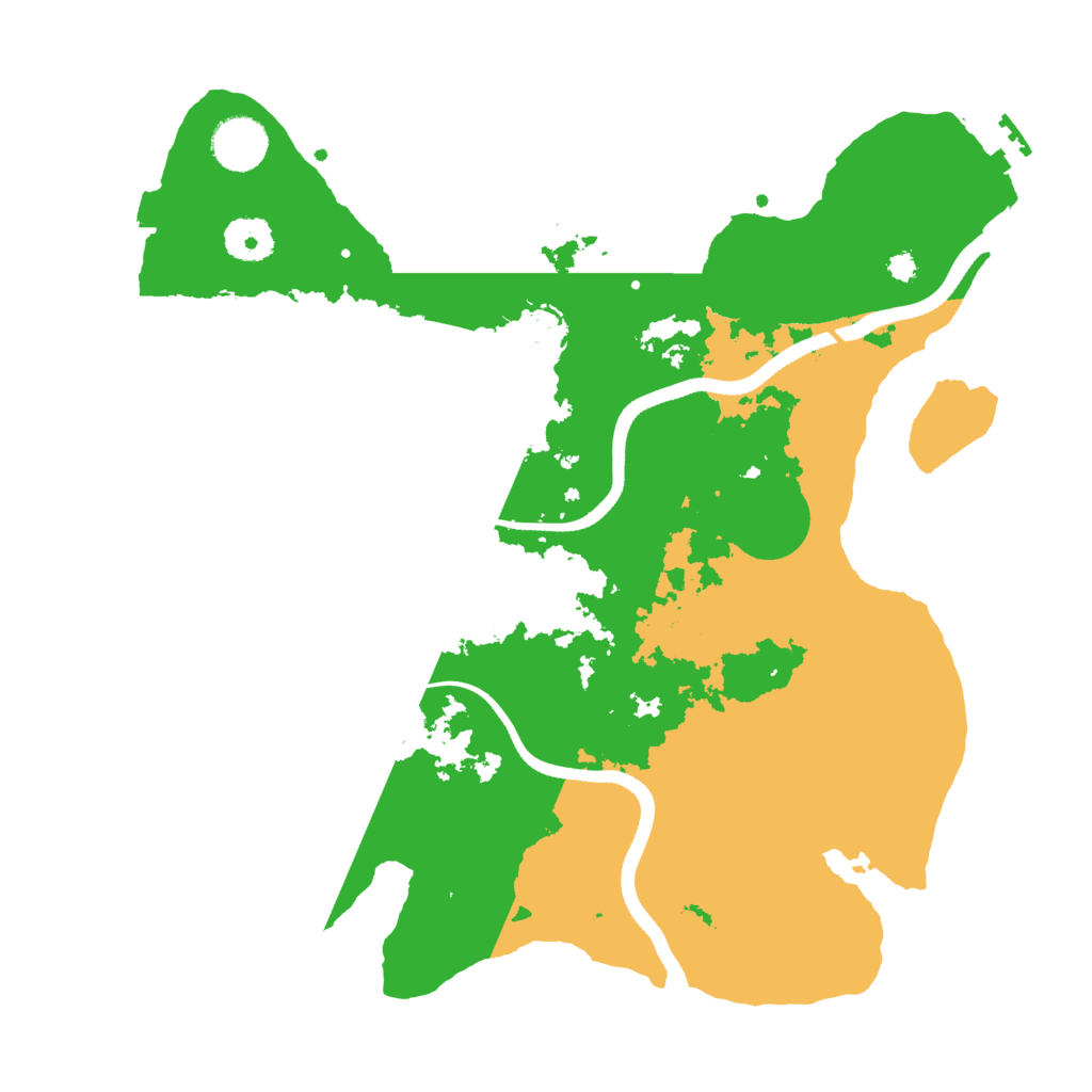 Biome Rust Map: Procedural Map, Size: 3500, Seed: 199384459