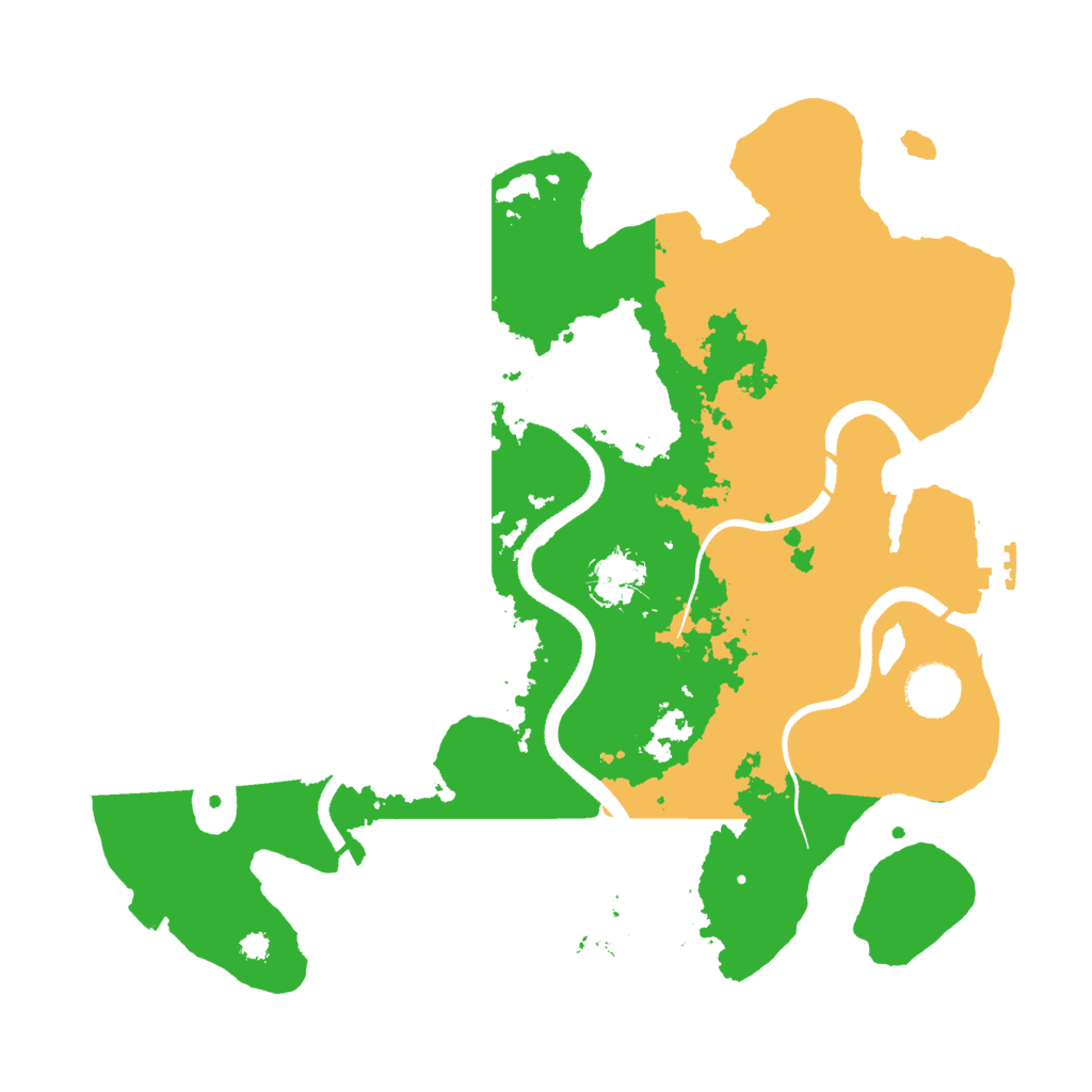 Biome Rust Map: Procedural Map, Size: 3500, Seed: 1623219