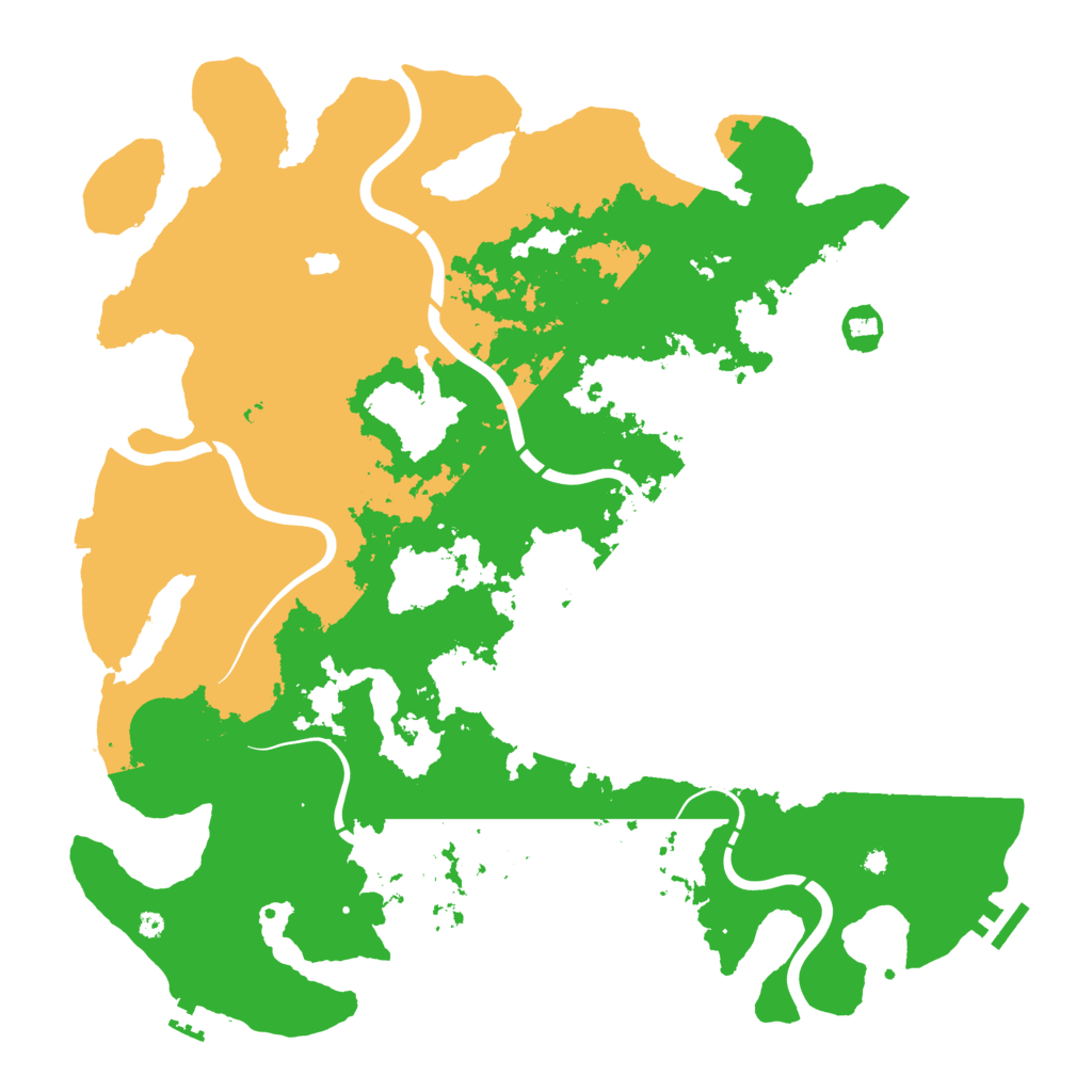 Biome Rust Map: Procedural Map, Size: 4250, Seed: 6894574