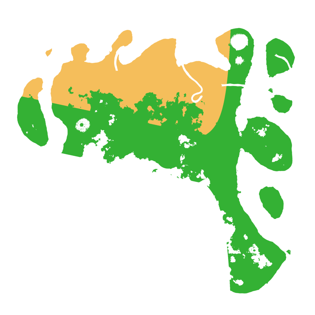 Biome Rust Map: Procedural Map, Size: 3500, Seed: 25047633