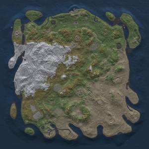 Thumbnail Rust Map: Procedural Map, Size: 4700, Seed: 2, 20 Monuments