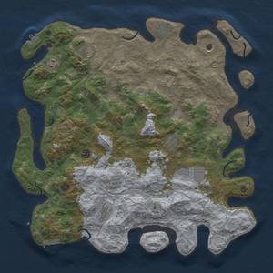 Thumbnail Rust Map: Procedural Map, Size: 4500, Seed: 80, 20 Monuments