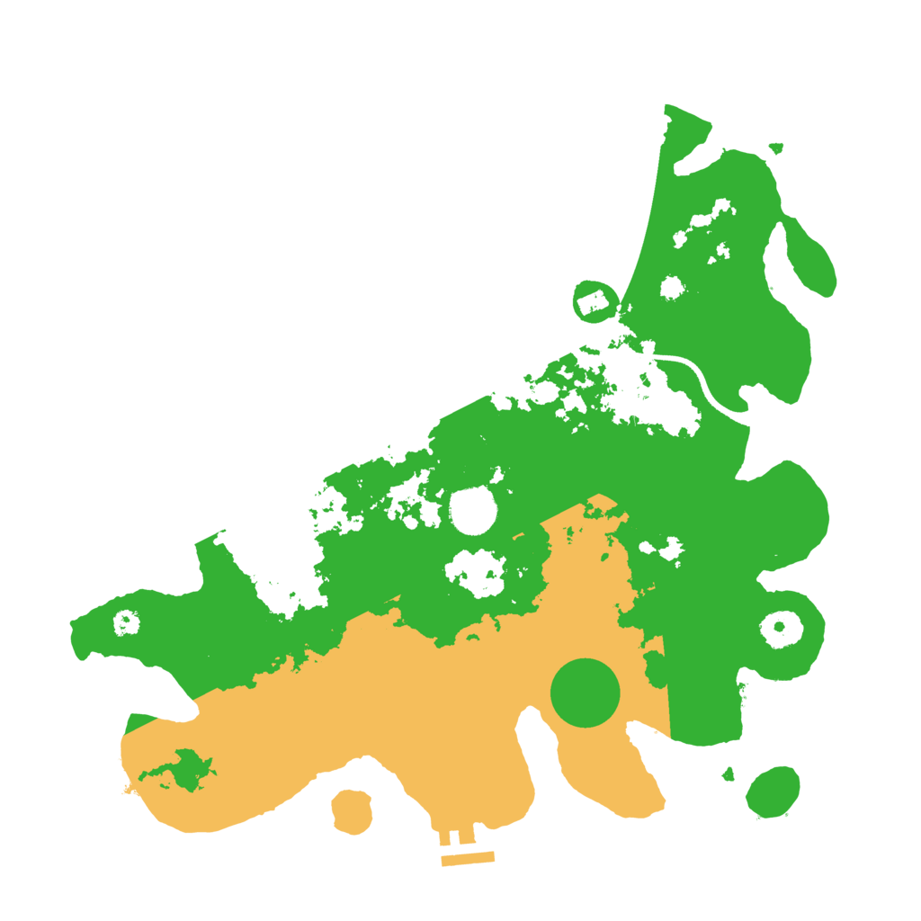 Biome Rust Map: Procedural Map, Size: 3500, Seed: 646700823