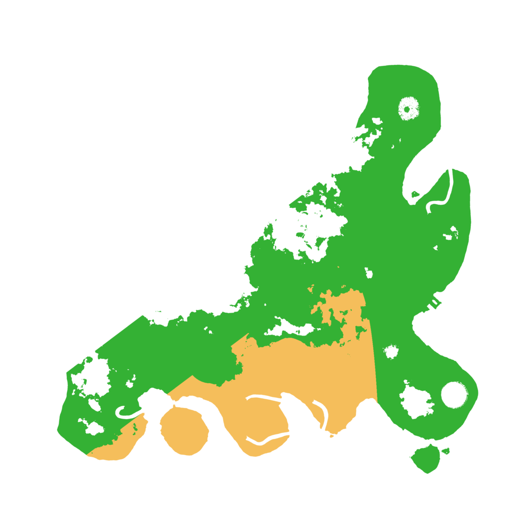 Biome Rust Map: Procedural Map, Size: 3500, Seed: 991429304