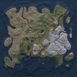 Thumbnail Rust Map: Procedural Map, Size: 4250, Seed: 1576813625, 17 Monuments