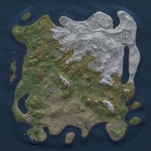 Thumbnail Rust Map: Procedural Map, Size: 4250, Seed: 1631675608, 20 Monuments