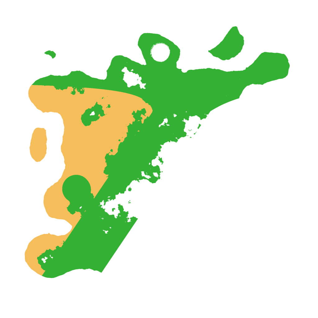 Biome Rust Map: Barren, Size: 3000, Seed: 121354