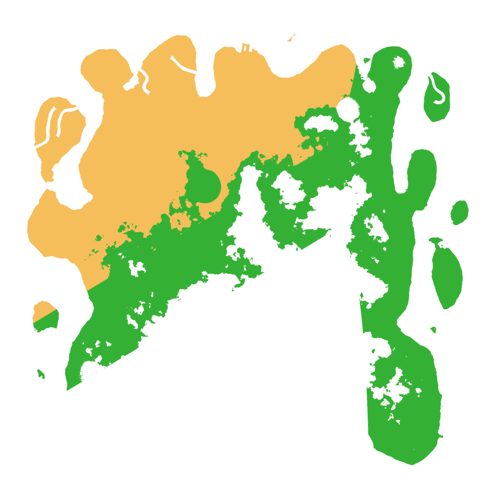 Biome Rust Map: Procedural Map, Size: 4000, Seed: 1596