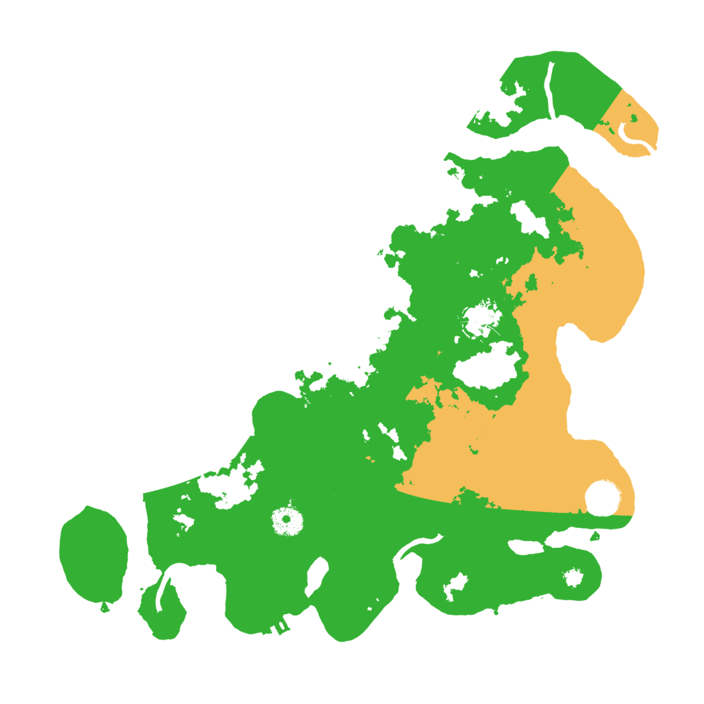 Biome Rust Map: Procedural Map, Size: 3500, Seed: 233835421