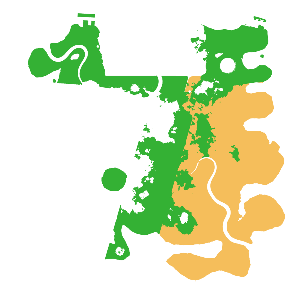 Biome Rust Map: Procedural Map, Size: 3500, Seed: 123303165