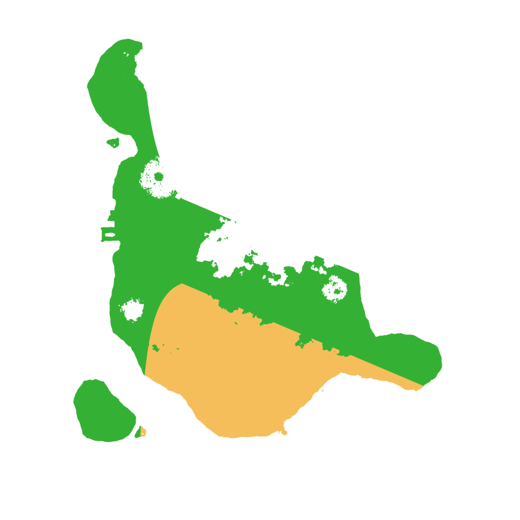 Biome Rust Map: Procedural Map, Size: 2200, Seed: 6662885