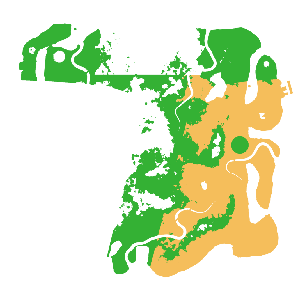 Biome Rust Map: Procedural Map, Size: 4500, Seed: 1253857
