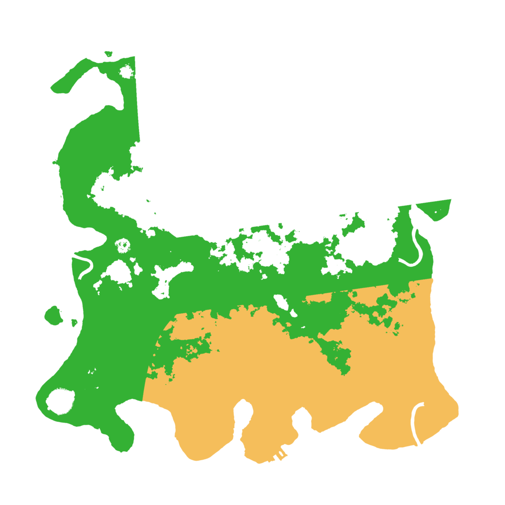 Biome Rust Map: Procedural Map, Size: 3500, Seed: 26885