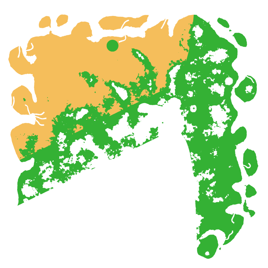Biome Rust Map: Procedural Map, Size: 6000, Seed: 19805951