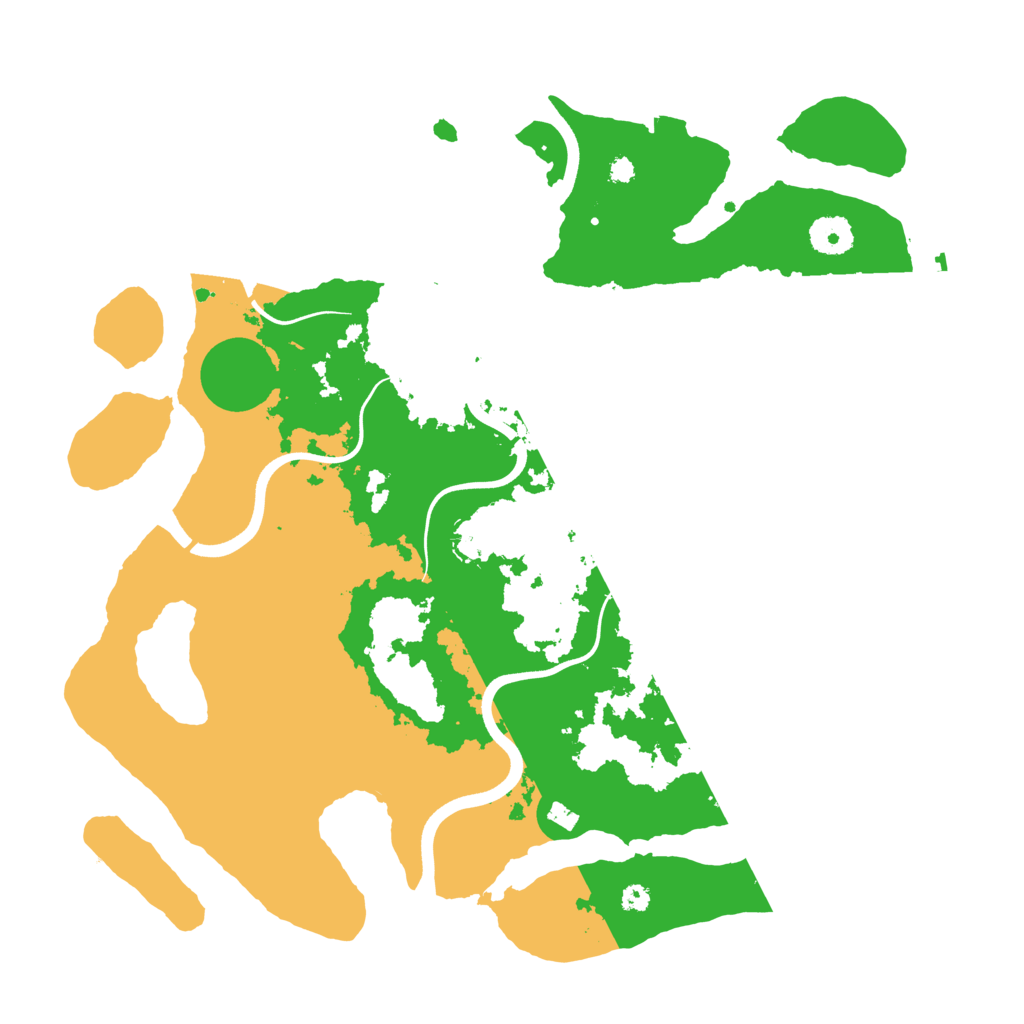 Biome Rust Map: Procedural Map, Size: 3700, Seed: 135293011