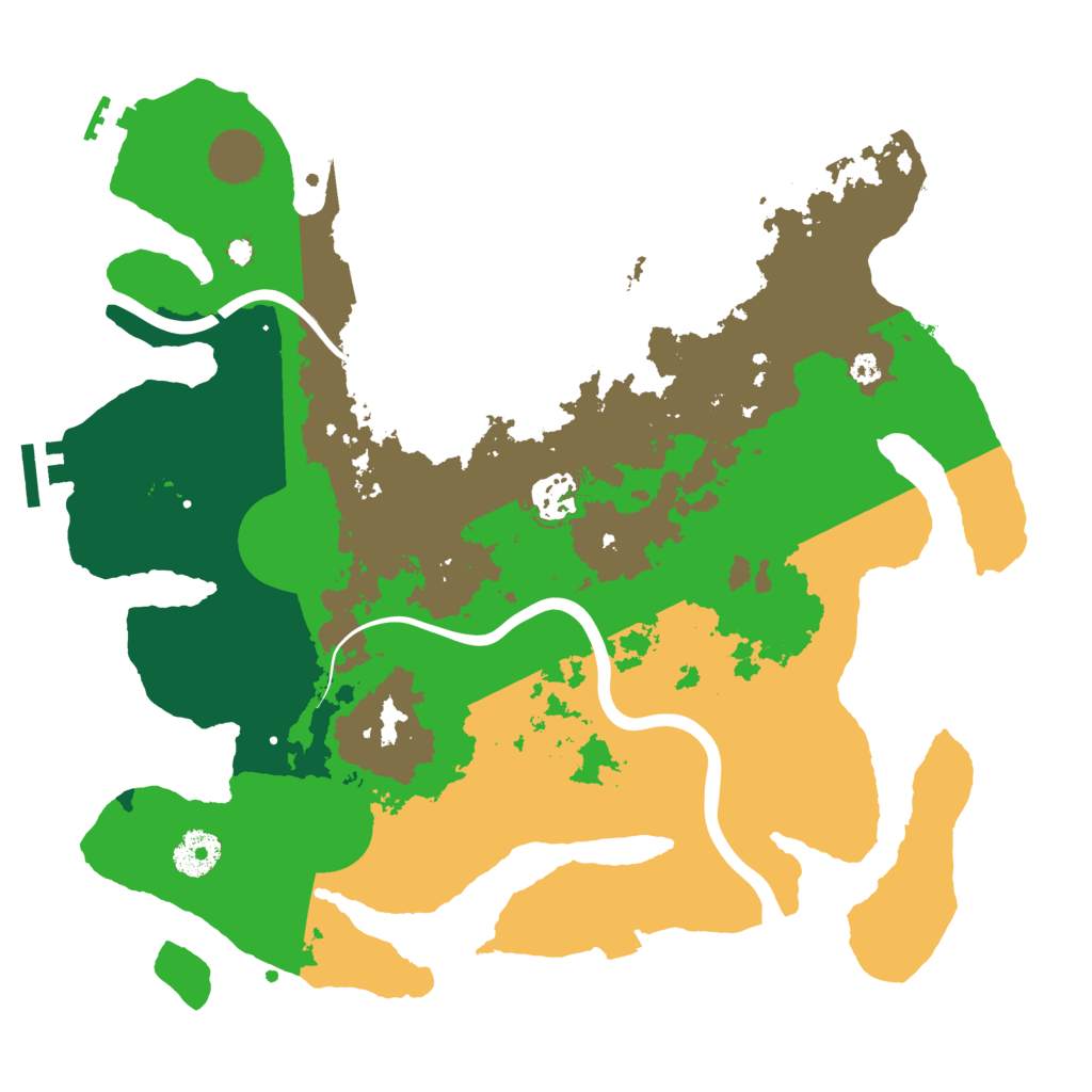 Biome Rust Map: Procedural Map, Size: 3500, Seed: 872732720