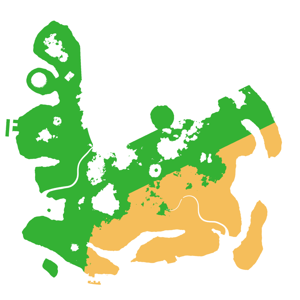 Biome Rust Map: Procedural Map, Size: 3500, Seed: 872732720