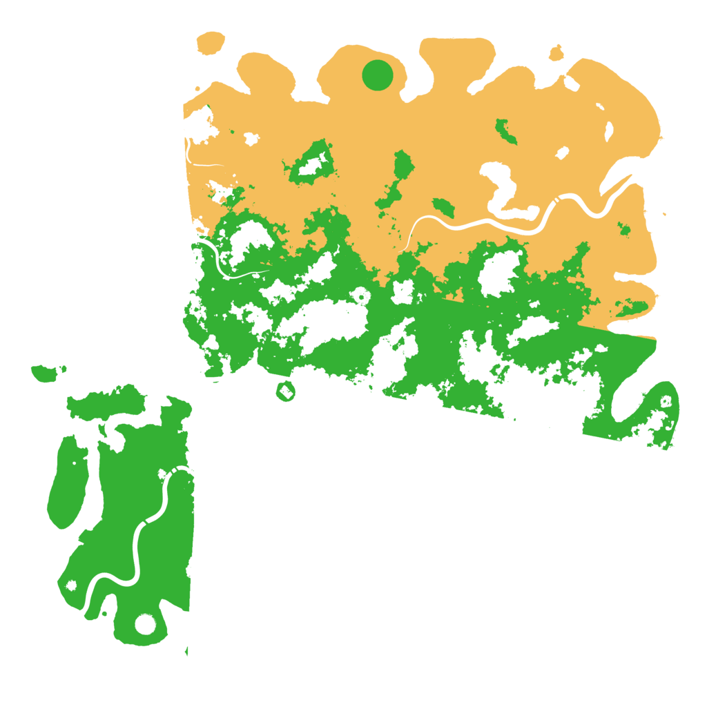 Biome Rust Map: Procedural Map, Size: 6000, Seed: 7816522