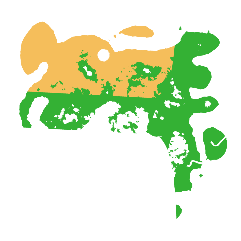 Biome Rust Map: Procedural Map, Size: 3500, Seed: 14168545