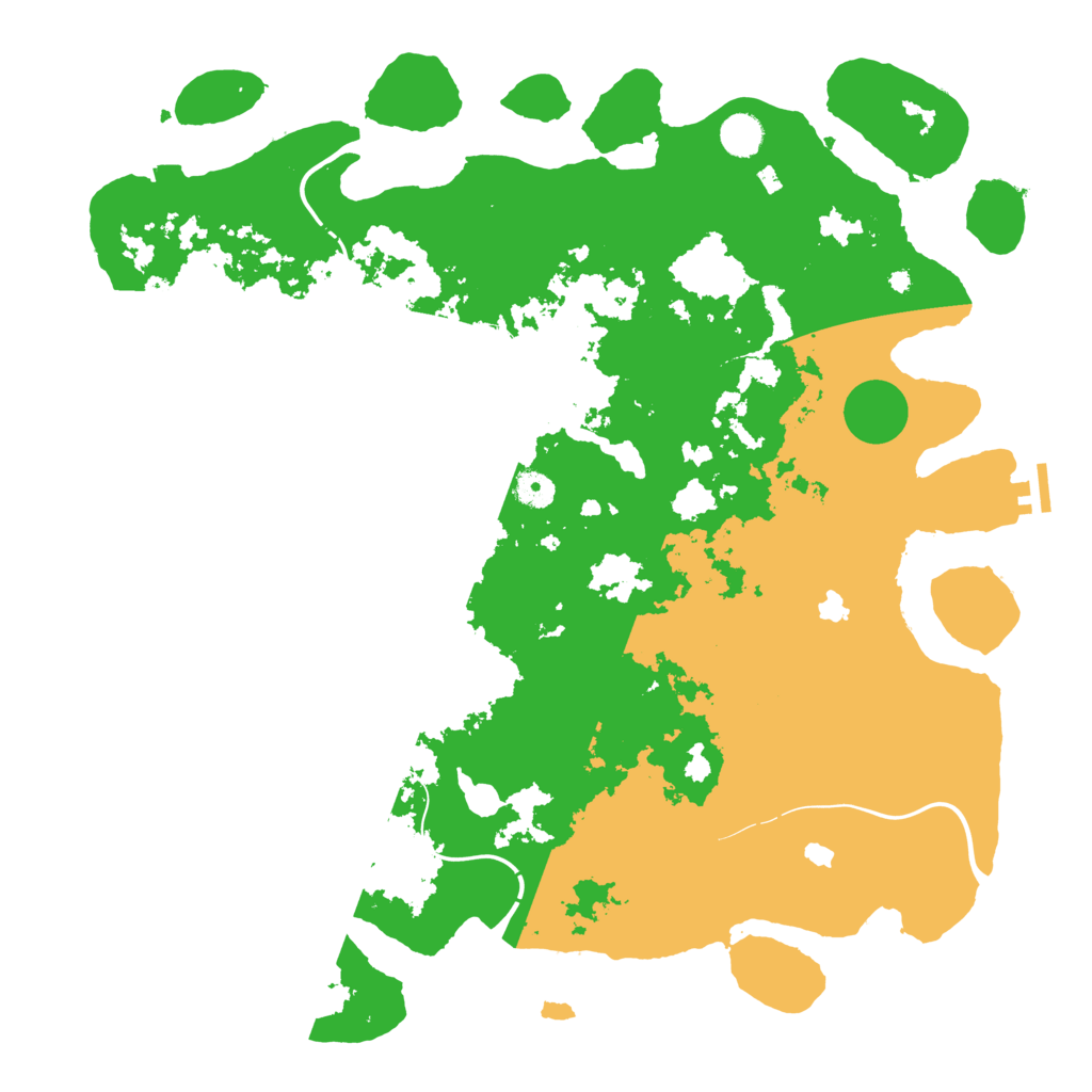 Biome Rust Map: Procedural Map, Size: 4500, Seed: 121085505