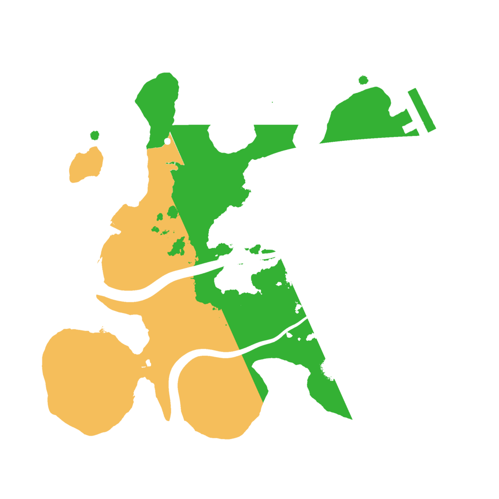 Biome Rust Map: Procedural Map, Size: 2200, Seed: 1465