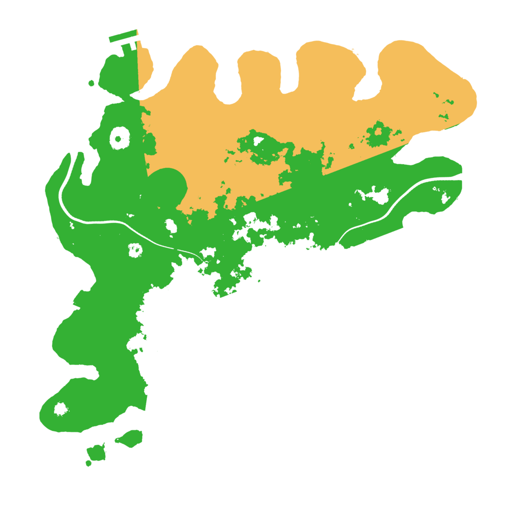 Biome Rust Map: Procedural Map, Size: 3500, Seed: 8675