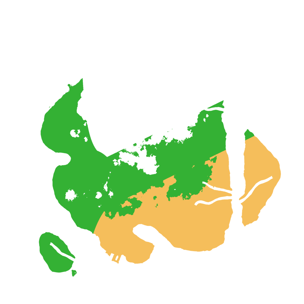 Biome Rust Map: Procedural Map, Size: 2500, Seed: 532248
