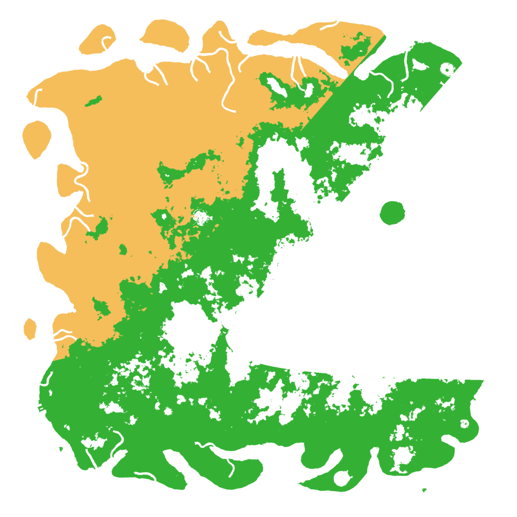 Biome Rust Map: Procedural Map, Size: 6000, Seed: 9685