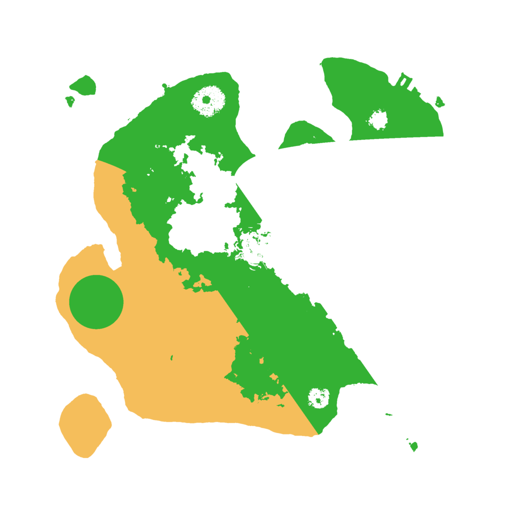 Biome Rust Map: Procedural Map, Size: 2500, Seed: 156210268