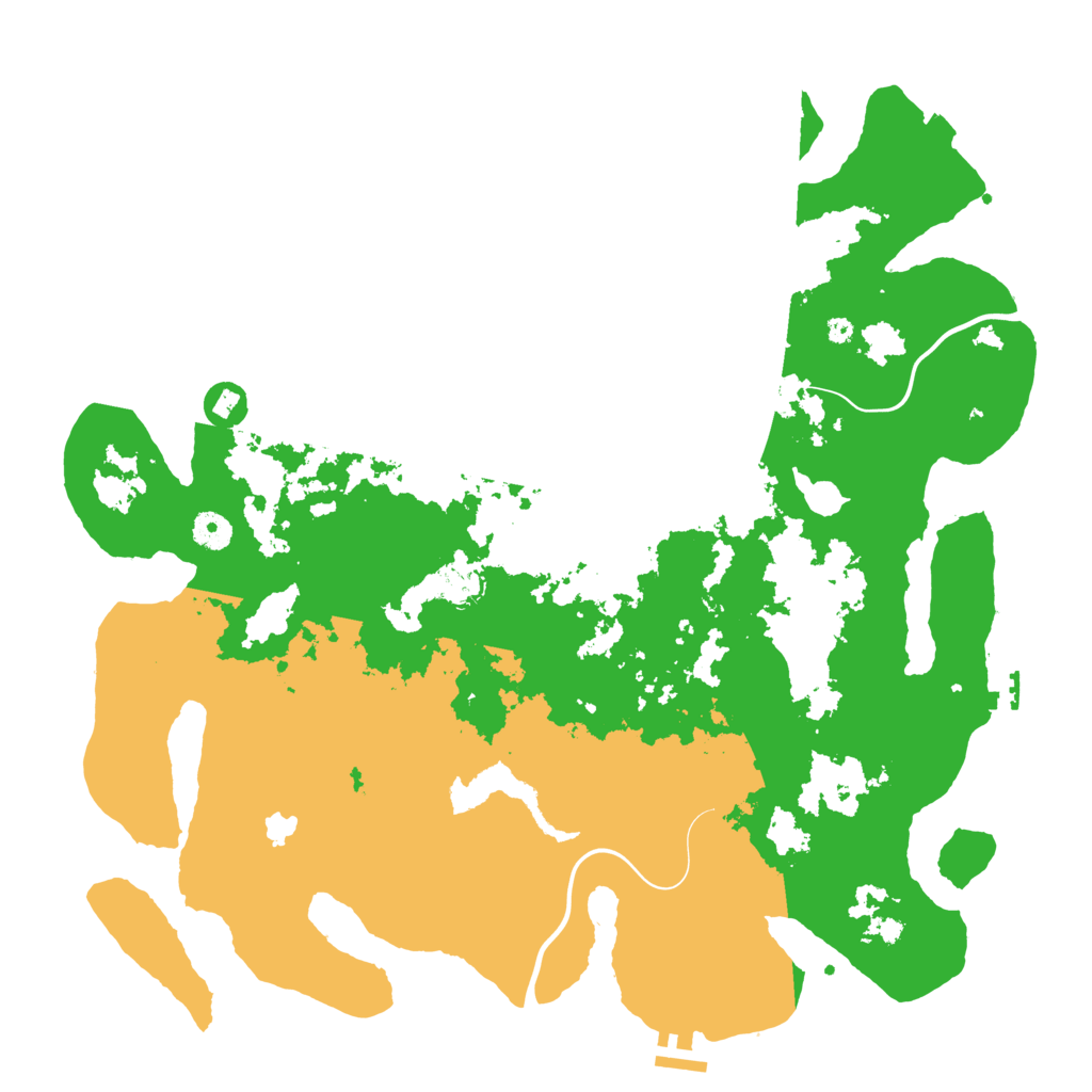 Biome Rust Map: Procedural Map, Size: 4250, Seed: 663732676