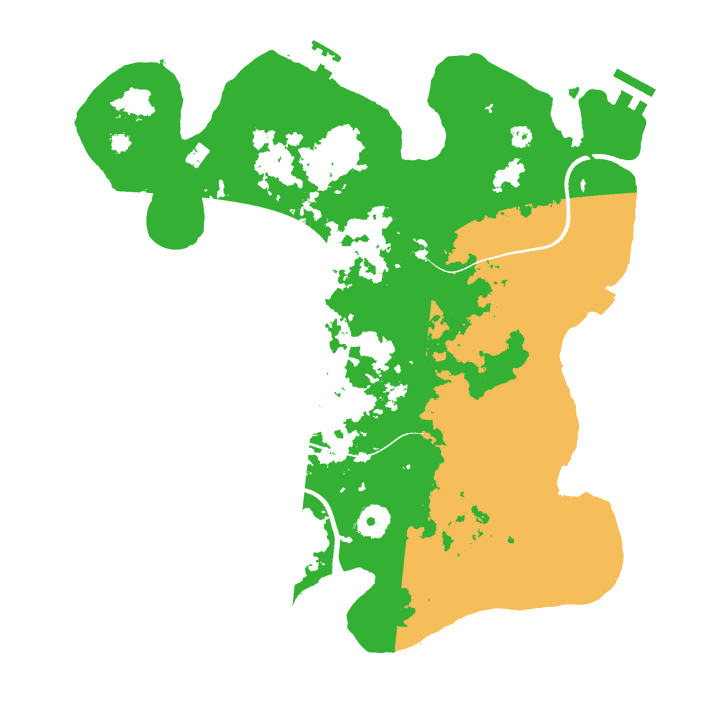 Biome Rust Map: Procedural Map, Size: 3250, Seed: 1255555
