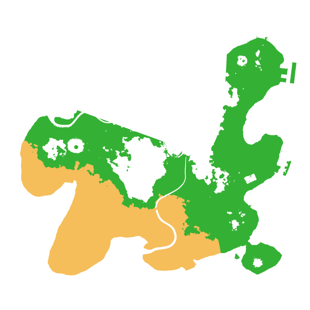 Biome Rust Map: Procedural Map, Size: 3000, Seed: 1000021