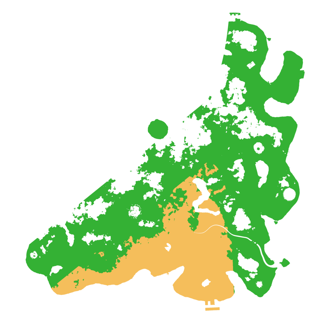 Biome Rust Map: Procedural Map, Size: 4500, Seed: 2608994