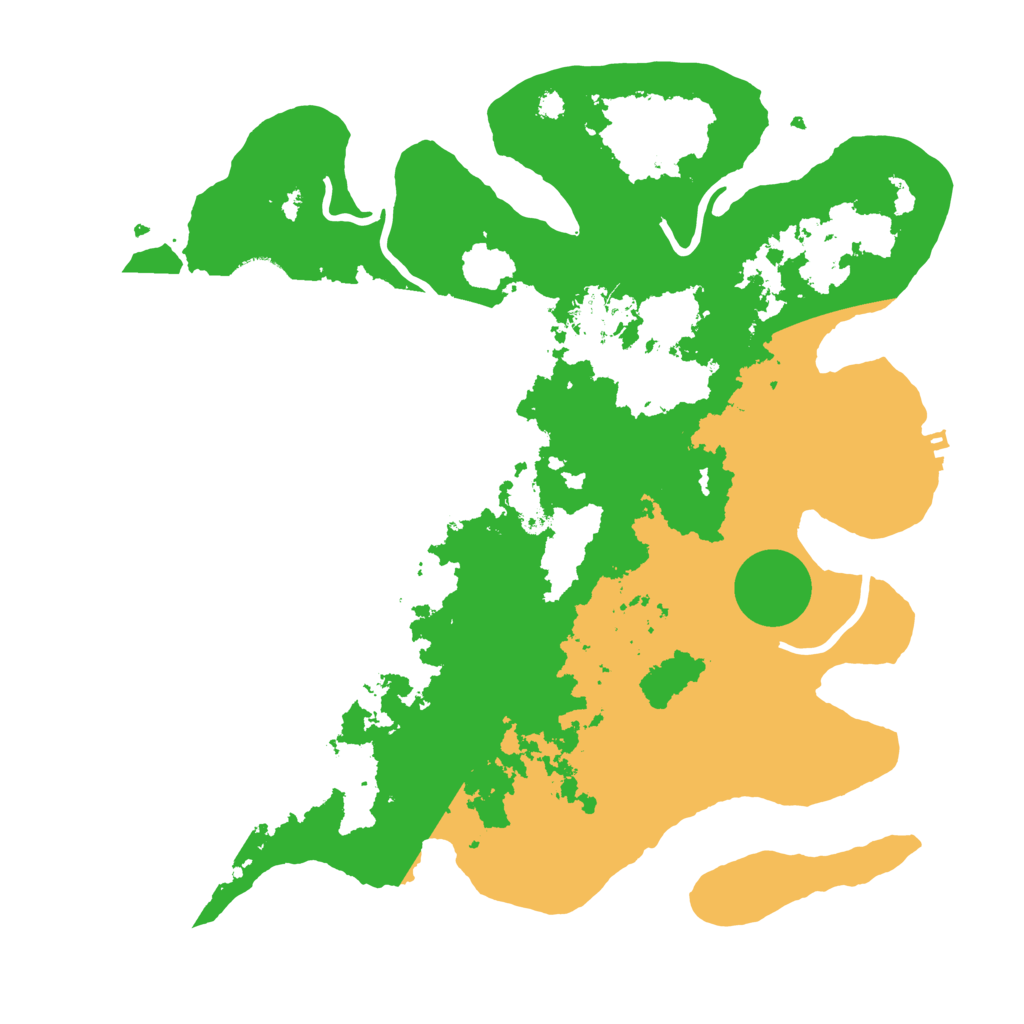 Biome Rust Map: Procedural Map, Size: 3500, Seed: 596157023
