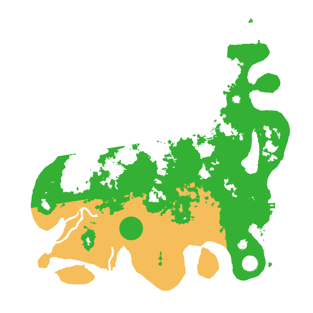 Biome Rust Map: Procedural Map, Size: 3500, Seed: 1674296817