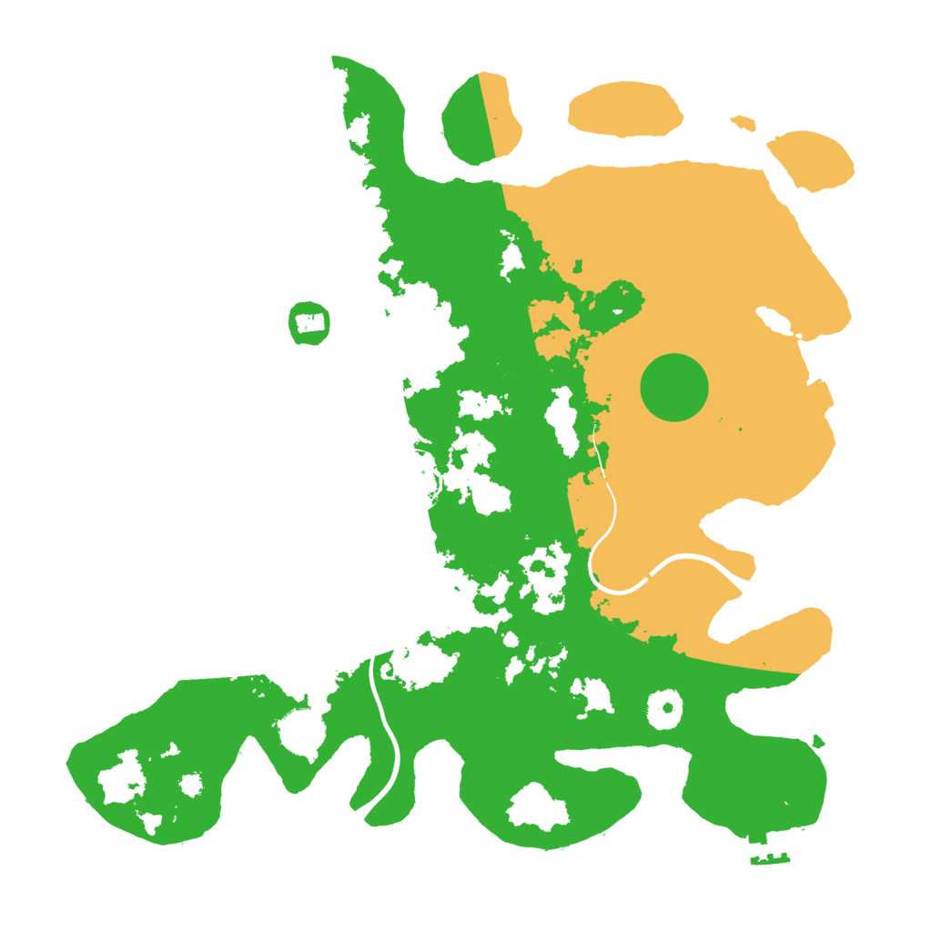 Biome Rust Map: Procedural Map, Size: 3600, Seed: 1216992418