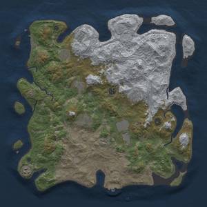 Thumbnail Rust Map: Procedural Map, Size: 4250, Seed: 42335717, 17 Monuments