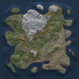 Thumbnail Rust Map: Procedural Map, Size: 3750, Seed: 31497195, 19 Monuments