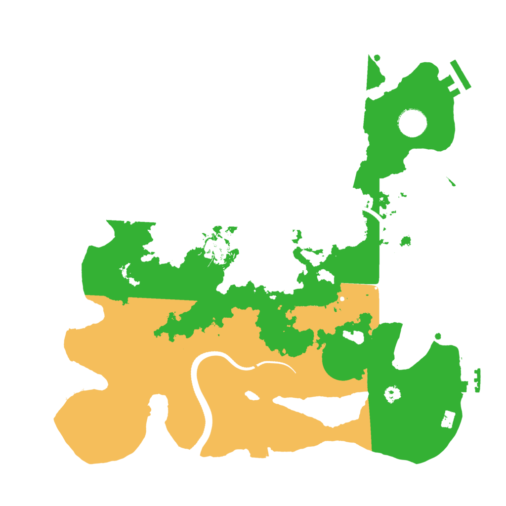 Biome Rust Map: Procedural Map, Size: 3200, Seed: 18